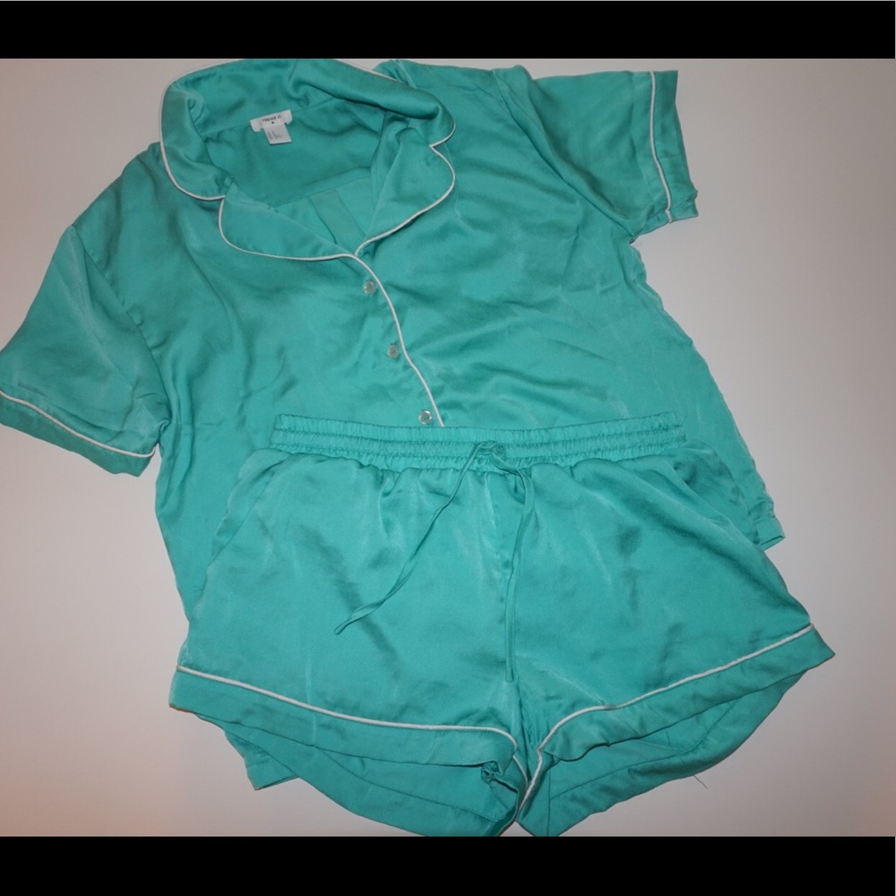 Forever 21 Satin Pajama Set